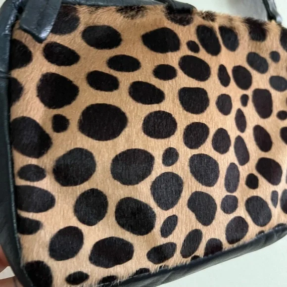 Clare V  bag (only pouch) no strap, leather and printed cowhide - Picture 7 of 10